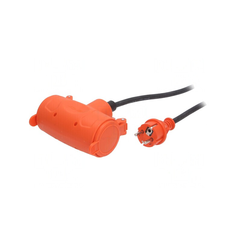 Prelungitor dublu 10m negru 3x1,5mm2 | Electronic-mag.ro | Componente Electronice Prelungitor dublu 10m negru 3x1,5mm2 | Electronic-mag.ro | Componente Electronice