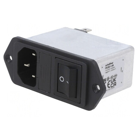 Conector AC C14 1A 250VAC  | Electronic-mag.ro | Componente Electronice