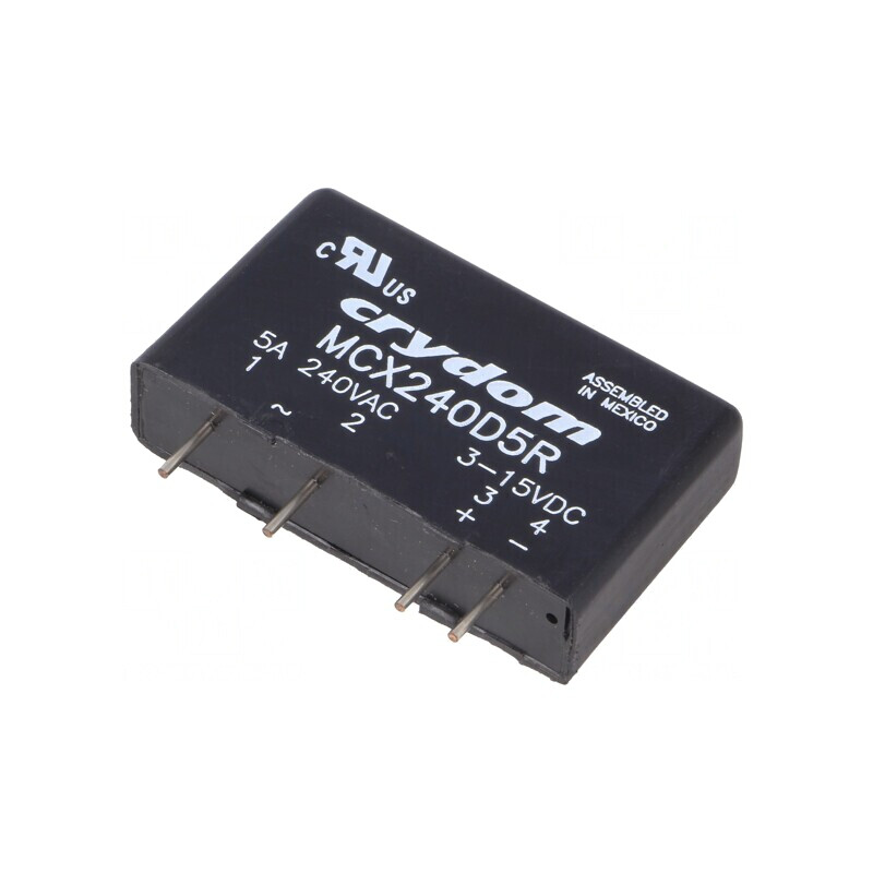 Releu Semiconductor 1-Fazat 3-15VDC 5A 12-280VAC MCX240D5R | Electronic-mag.ro | Componente Electronice