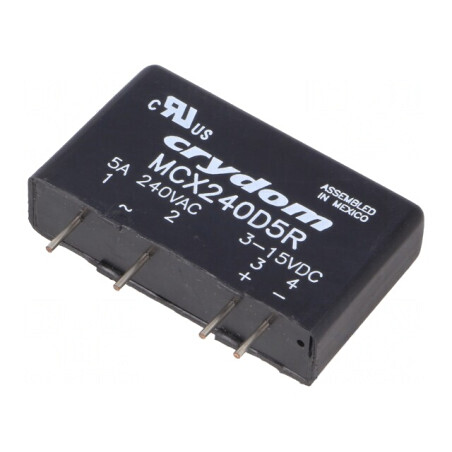 Releu Semiconductor 1-Fazat 3-15VDC 5A 12-280VAC MCX240D5R | Electronic-mag.ro | Componente Electronice