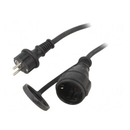 Prelungitor electric 10m negru 10A | Electronic-mag.ro | Componente Electronice