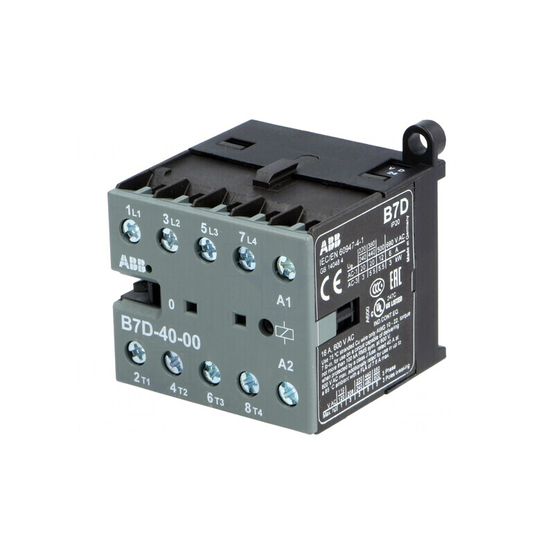 Contactor 4P 24VDC 7A DIN Rail | Electronic-mag.ro | Componente Electronice Contactor 4P 24VDC 7A DIN Rail | Electronic-mag.ro | Componente Electronice