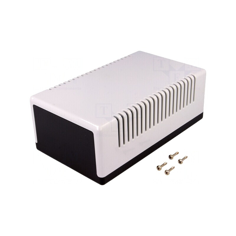 Carcasă Ventilată Universală Neagră 110x188x70 mm | Electronic-mag.ro | Componente Electronice