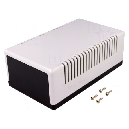 Carcasă Ventilată Universală Neagră 110x188x70 mm | Electronic-mag.ro | Componente Electronice