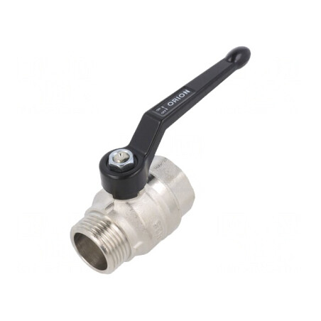 Robinet mecanic cu bilă alamă nichelată 25bar | Electronic-mag.ro | Componente Electronice