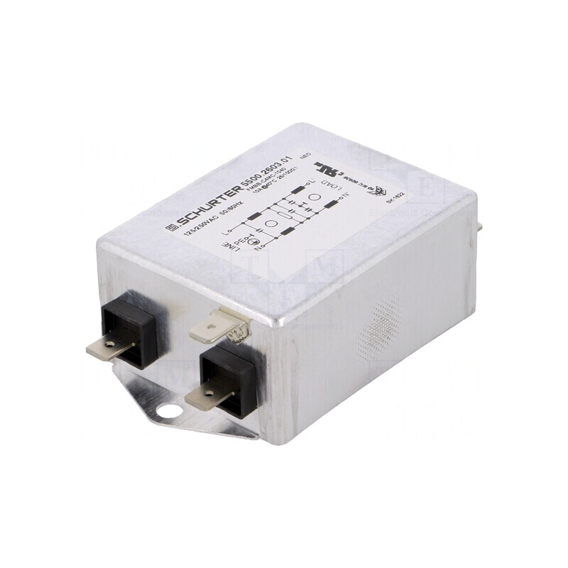 Filtru anti-interferențe 250VAC 10A | Electronic-mag.ro | Componente Electronice