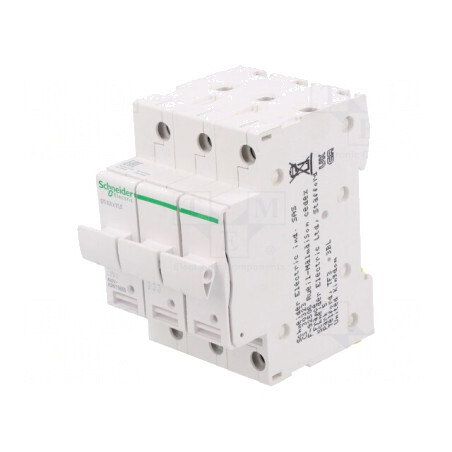 Suport Siguranță Șină DIN Poli 3 | Electronic-mag.ro | Componente Electronice