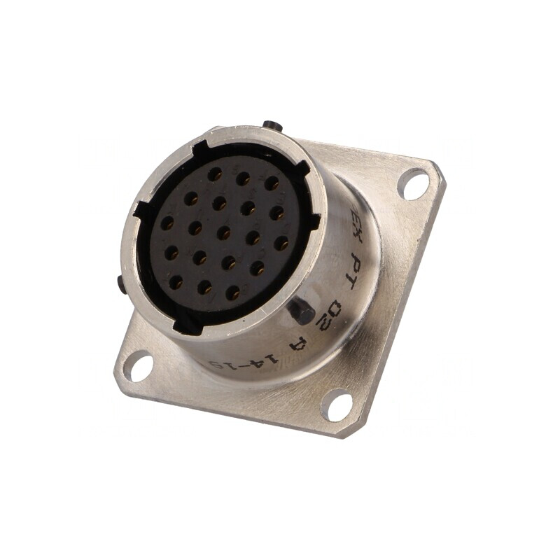Conector circular flanșă 4 orificii montare panou PT02A1419S023 | Electronic-mag.ro | Componente Electronice