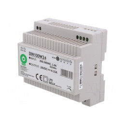 Alimentator Pulsatoriu pentru Șină DIN 100W 24V 4.15A | Electronic-mag.ro | Componente Electronice
