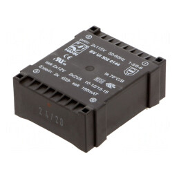 Transformator încapsulat 4VA 115V 12V 166mA | Electronic-mag.ro | Componente Electronice