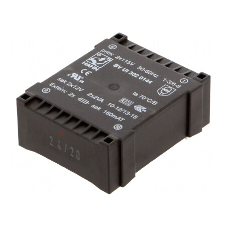 Transformator încapsulat 4VA 115V 12V 166mA | Electronic-mag.ro | Componente Electronice