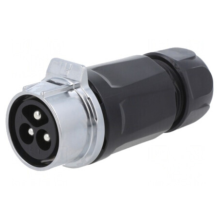 Mufă Circulară Aurită 3-PIN 28mm Tată 43A | Electronic-mag.ro | Componente Electronice
