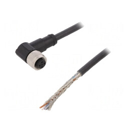 Cablu Conectare M12 5 PIN 5m 60VAC 4A PUR | Electronic-mag.ro | Componente Electronice