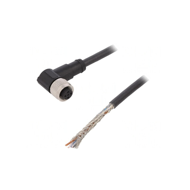 Cablu Conectare M12 5 PIN 5m 60VAC 4A PUR | Electronic-mag.ro | Componente Electronice
