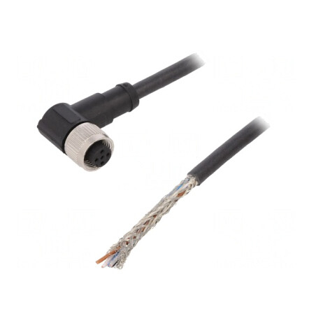 Cablu Conectare M12 5 PIN 5m 60VAC 4A PUR | Electronic-mag.ro | Componente Electronice