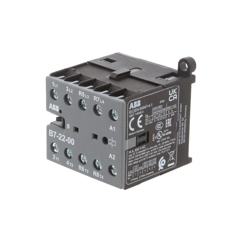 Contactor 4P 24VAC 7A Cu Șurub | Electronic-mag.ro | Componente Electronice
