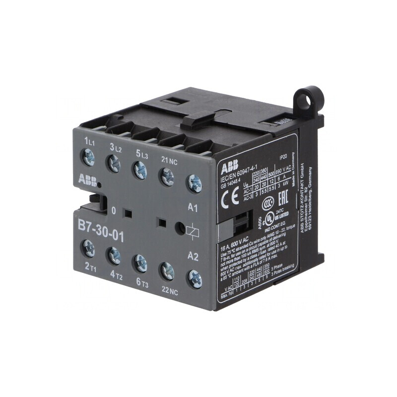 Contactor 3P NO 3x NC 380-415VAC 7A | Electronic-mag.ro | Componente Electronice