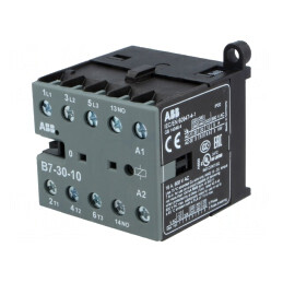 Contactor Tripolar 220-240VAC 7A cu 3 Contacte Auxiliare NO | Electronic-mag.ro | Componente Electronice