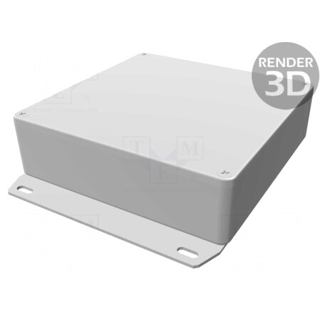 Carcasă universală 120x120x32mm cu lame de fixare | Electronic-mag.ro | Componente Electronice