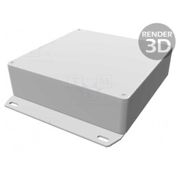Carcasă universală 120x120x32mm cu lame de fixare | Electronic-mag.ro | Componente Electronice