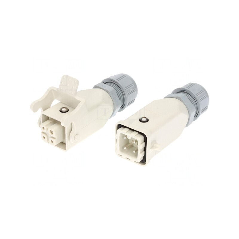 Conector HDC Tată Mamă 4 3 PE 3A Cablu | Electronic-mag.ro | Componente Electronice