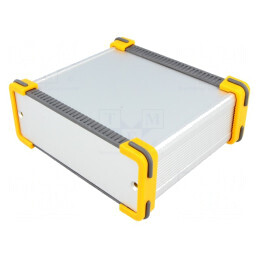 Carcasă aluminiu gri 131x100x53.5mm | Electronic-mag.ro | Componente Electronice