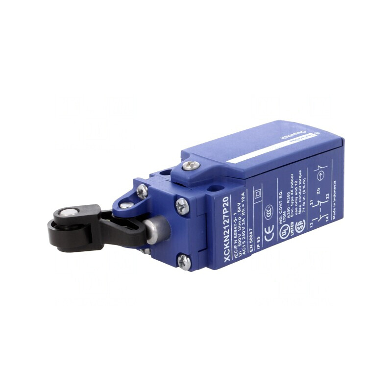 Limitator Cursă Manetă 22mm cu Rolă Plastic 14mm 10A | Electronic-mag.ro | Componente Electronice
