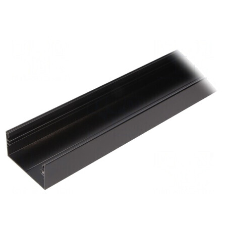 Profil Aluminiu Negru pentru Module LED 2m | Electronic-mag.ro | Componente Electronice