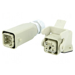 Set Complet Conector HDC Tată-Mamă Soclu-Mufă Han Kit | Electronic-mag.ro | Componente Electronice
