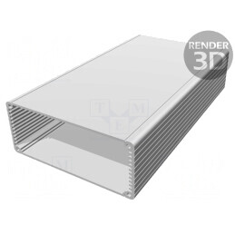 Carcasă aluminiu neagră 125x220x52mm | Electronic-mag.ro | Componente Electronice