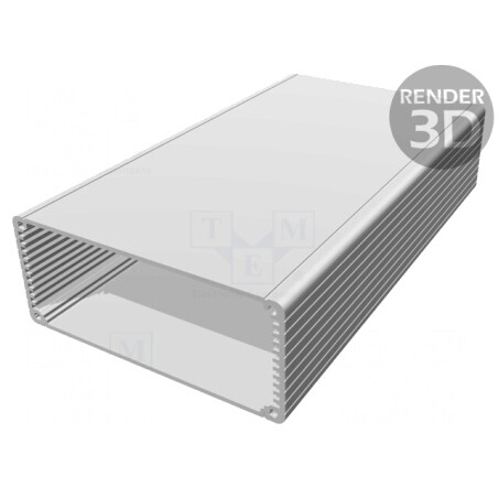Carcasă aluminiu neagră 125x220x52mm | Electronic-mag.ro | Componente Electronice