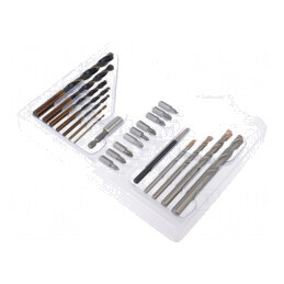 Set Burghie Oțel 22 Bucăți în Cutie Plastic | Electronic-mag.ro | Componente Electronice
