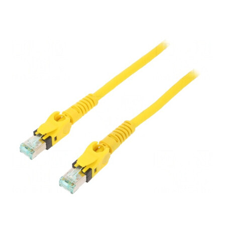 Patch Cord S/FTP Cat 6a Cu Galben 2m | Electronic-mag.ro | Componente Electronice
