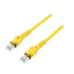 Cablu Patch S/FTP Cat6a Cu PUR Galben 2m | Electronic-mag.ro | Componente Electronice