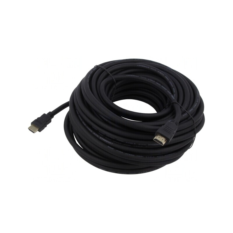 Cablu HDMI 1.4 20m Negru | Electronic-mag.ro | Componente Electronice