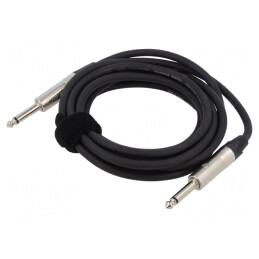 Cablu Audio Jack 6,3mm 3m Negru PVC