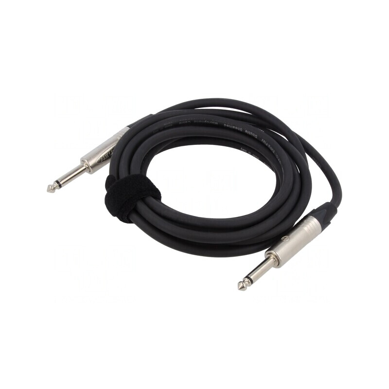 Cablu Audio Jack 6,3mm 3m Negru PVC | Electronic-mag.ro | Componente Electronice
