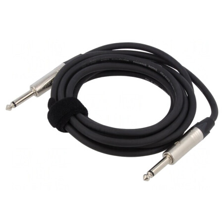 Cablu Audio Jack 6,3mm 3m Negru PVC | Electronic-mag.ro | Componente Electronice