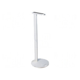Suport Căşti Alb Aluminiu 98x100x276mm | Electronic-mag.ro | Componente Electronice