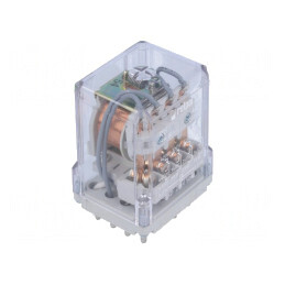 Releu electromagnetic 4PDT 230VAC 20A | Electronic-mag.ro | Componente Electronice