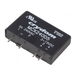 Releu semiconductor 1-fazat 5A 12÷280VAC MCX240D5 | Electronic-mag.ro | Componente Electronice
