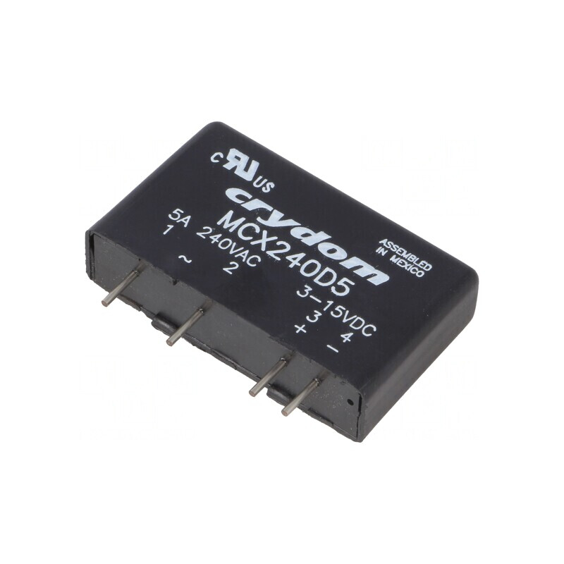 Releu semiconductor 1-fazat 5A 12÷280VAC MCX240D5 | Electronic-mag.ro | Componente Electronice