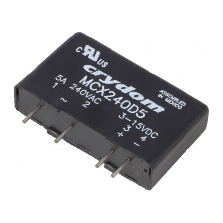 Releu semiconductor 1-fazat 5A 12÷280VAC MCX240D5 | Electronic-mag.ro | Componente Electronice