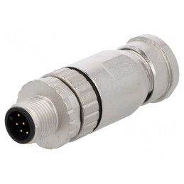 Mufă M12 8 PIN IP67 pentru DeviceNet/CANopen | Electronic-mag.ro | Componente Electronice