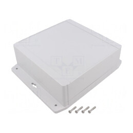 Carcasă Universală cu Lame de Fixare 180x181x65mm 1555W2F42GY | Electronic-mag.ro | Componente Electronice