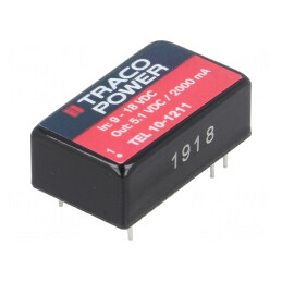 Convertor DC/DC 10W 9-18V la 5.1V 2000mA TEL 10-1211 | Electronic-mag.ro | Componente Electronice