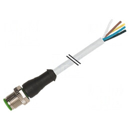 Cablu de conectare M12 8 pini 3m 30VAC 2A | Electronic-mag.ro | Componente Electronice