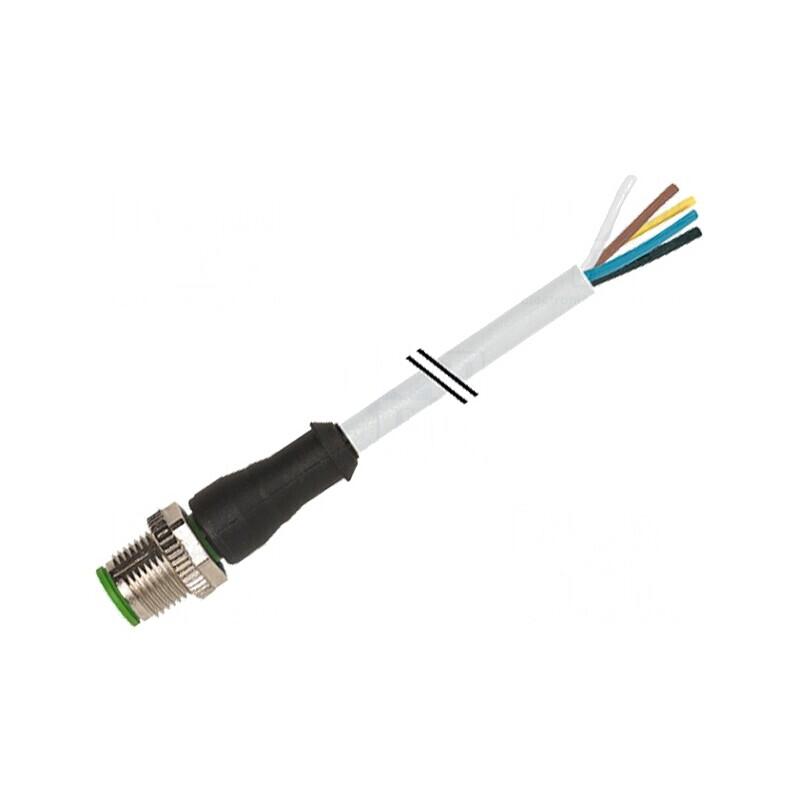 Cablu de conectare M12 8 pini 3m 30VAC 2A | Electronic-mag.ro | Componente Electronice