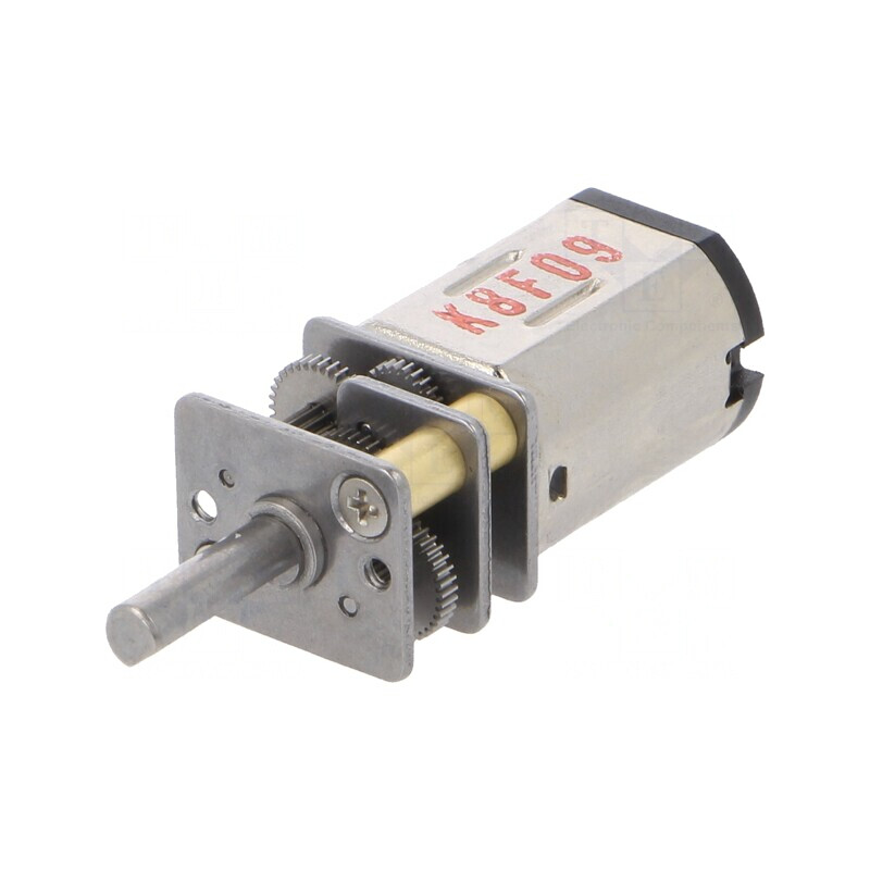 Motor DC cu Transmisie HP 6-12V 1.5A Ax Crestătură D 380:1 Micro Metal Gearmotor | Electronic-mag.ro | Componente Electronice
