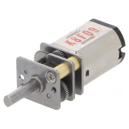 Motor DC cu Transmisie HP 6-12V 1.5A Ax Crestătură D 380:1 Micro Metal Gearmotor | Electronic-mag.ro | Componente Electronice